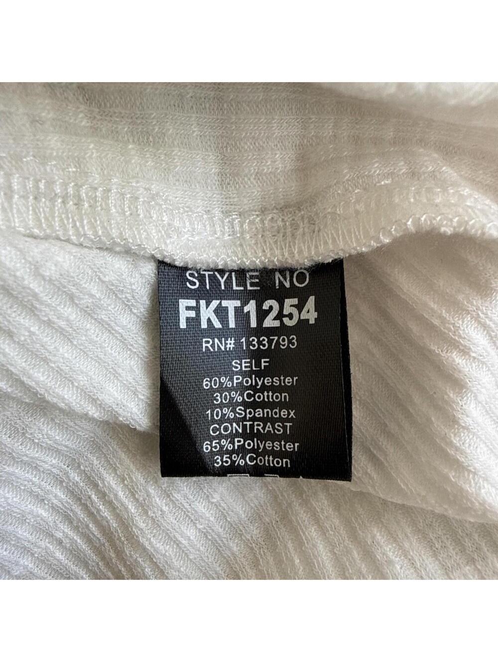NWOT Oversized Lightweight White Pullover V-neck Top L Large Blue Stitching - Picture 5 of 7